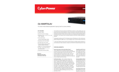 CyberPower OL1000RTXL2U Smart App Online UPS Datasheet