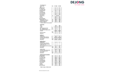 Dejong - Model 300 – 500 L - Solar Heat Pump Tanks  Brochure