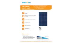 DelSolar - Model D6C_B3A-W 225W - 245W - Multi-Crystalline Photovoltaic Solar Cell - Datasheet