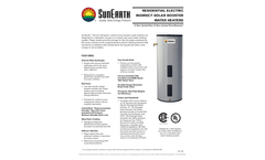 SunEarth - Single Wall Heat Exchange Tank - Datasheet