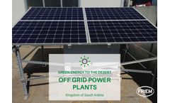 Green Energy to the desert with our off grid systems