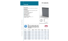 FZ GALVA G4 - Pre-filters Cells - Brochure