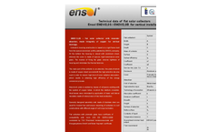 Ensol - Model ES2V/4,0 AL - Large Surface Collector-  Brochure