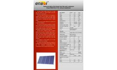 Ensol - Model ES2V/10,41 - Large Surface Collector - Brochure