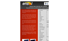 Ensol - Model EM2V/2,0 Al-Cu SLIM - Flat Solar Collector - Brochure