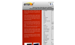Ensol - Model EM1V/2,0 AL-CU - Flat Solar Collector - Brochure