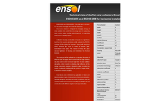 Ensol - Model ES2V/2,0S-AL - Flat Solar Collector - Brochure