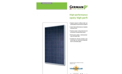 GermanPV - Model GPV270P-60 - Poly Crystalline High Performance PV Module Brochure
