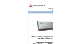 Woodward - 2301D - Load Sharing and Speed Control Brochure
