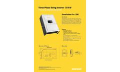 Zeverlution - Model Pro 33K - Solar Inverters Brochure