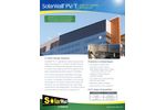 SolarWall - Model PV/T - Photovoltaics (PV) System  - Brochure