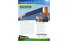 SolarWall - Model PV/T - Photovoltaics (PV) System  - Brochure