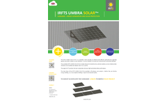 IRFTS - Model UMBRA SOLAR Pro - Sunshade - Energy Generation and Solar Protection - Datasheet