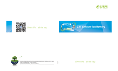 ZTT - Model LiFePO4 - Lithum Ion Battery Brochure