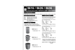 ROBAR - 5616/5626/5636 - 5600 Series - Stainless Steel Repair Clamp Datasheet