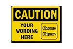 Custom OSHA Caution Clipart Label