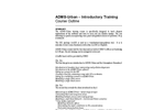 CERC - ADMS-Urban Introductory Training Course - Brochure