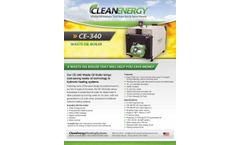 Clean-Energy - Model CE-340 - Waste Oil Boiler - Brochure