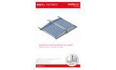 montavent - Model MACH1 Fastwest - Flat Roof Inclined Mounting System Brochure