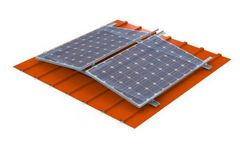 montavent - Model Mach1 Fastwest - Mounting System for East-West Pitched Framed Solar Modules