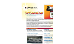 SunSaver Duo - Model SSD-25RM & SSD-25 - Battery Controller- Brochure