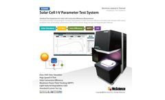 McScience - Model K3000 - Solar Cell I-V Parameter Test System - Datasheet