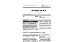 PMH Pad-Mounted Gear Instruction Sheets- Brochure