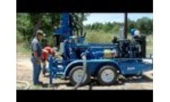 RockBuster R100 Portable Water Well Drilling Rig  -Video