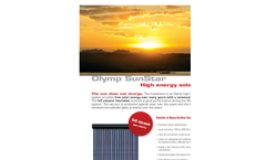Olymp SunStar - High Energy Solar Tubes Brochure