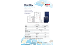QS Solar - Model 85W-150W - Poly Crystalline Module Brochure