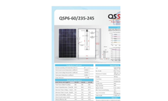  	QS Solar - Model QSP6-72/305-320 - Poly Crystalline Silicon Solar Modules Brochure