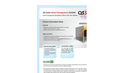 QS Solar - Model QSP6-60/255-265 - Poly Crystalline Silicon Solar Modules Brochure