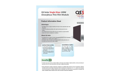 QS Solar - Model QSP6-54/225-235 - Poly Crystalline Silicon Solar Modules Brochure