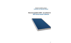 Model KPI1 - Solar Collector Brochure