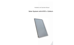 Model KPC1+ - Solar Collector Brochure