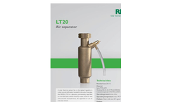 RESOL - LT20 - Air Separator - Data Sheet