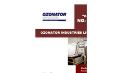 OZONATOR - Model NG-3000 - Medical and Bio-Hazard Waste Treatment Technology - Brochure