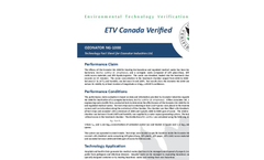 Ozonator NG-1000 - ETV Canada Verified 2016