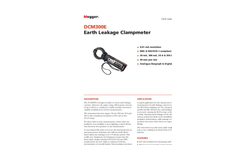 Leakage Clamp Meter Megger DCM300E- Brochure
