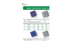 Simax - Model M6C-3BB - Cypress Monocrystalline Silicon Solar Cells Brochure