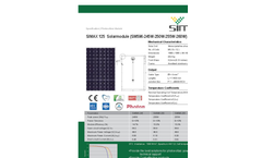 Simax - Model M5C - 2BB - Cypress Monocrystalline Silicon Solar Cells Brochure