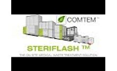 COMTEM STERIFLASH STF 500 On-site medical waste treatment device with built-in shredder Video