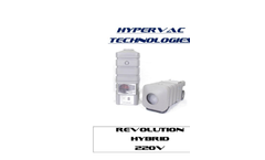 Hypervac Technologies - Revolution Hybrid Vacuum - Operating Manual