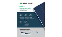 Haitai - Model HTM-TSB-360P1~390P1 - Ultra-High Efficient Plate-Interconnection Polycrystalline PV Module Manual