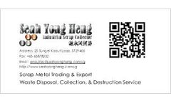 Seah Yong Heng Trading - Industrial Waste Collection, Disposal & Recycling Service
