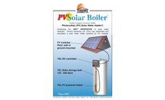 Solar Water Heating using Photovoltaics - PV - Datasheet