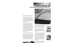 Model G Series - Solar Collectors System Brochure