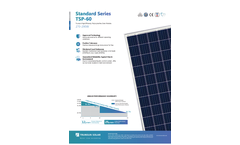 Trunsun - Model Standard Series - TSP-60 - Polycrystalline Solar Module - Datasheet
