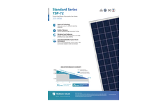 Trunsun - Model Standard Series - TSP-72 - Polycrystalline Solar Module - Datasheet