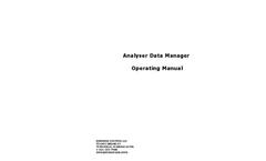 Analyser Data Manager Operating Manual